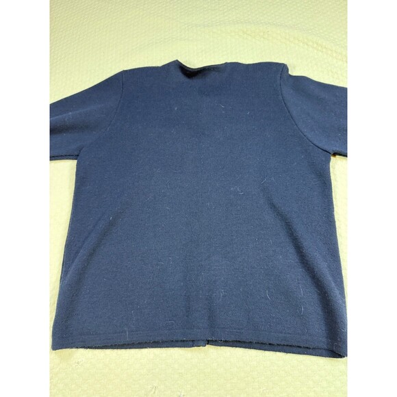 Vintage Paris Sweater Cardigan Yorkies Creation Gyrna | Navy | Womens Size XL - Picture 8 of 13